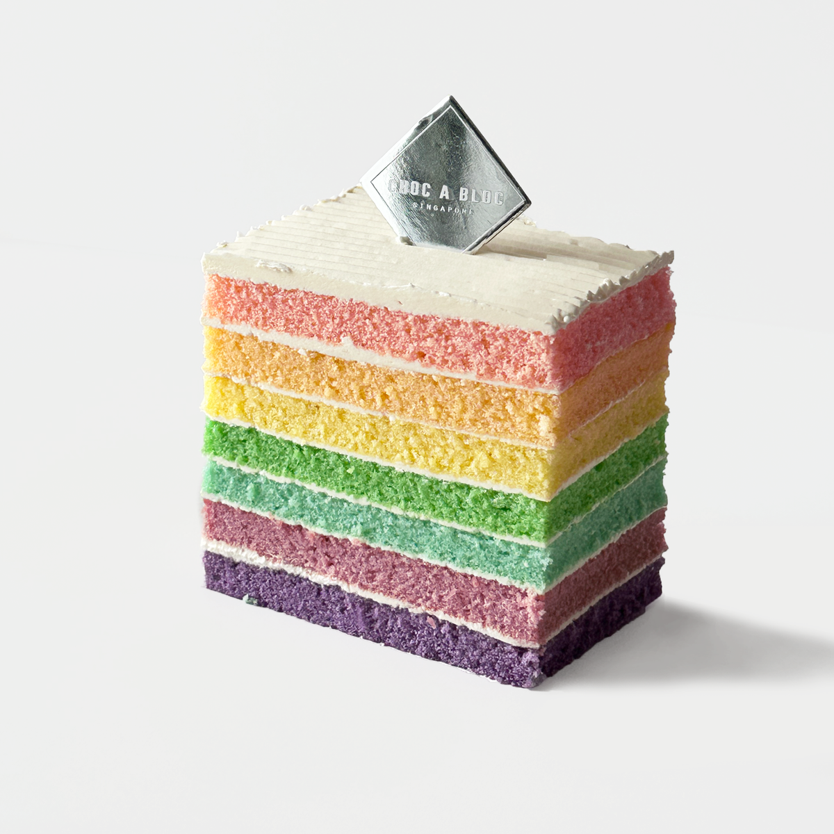 Rainbow Cake (Single Slice)