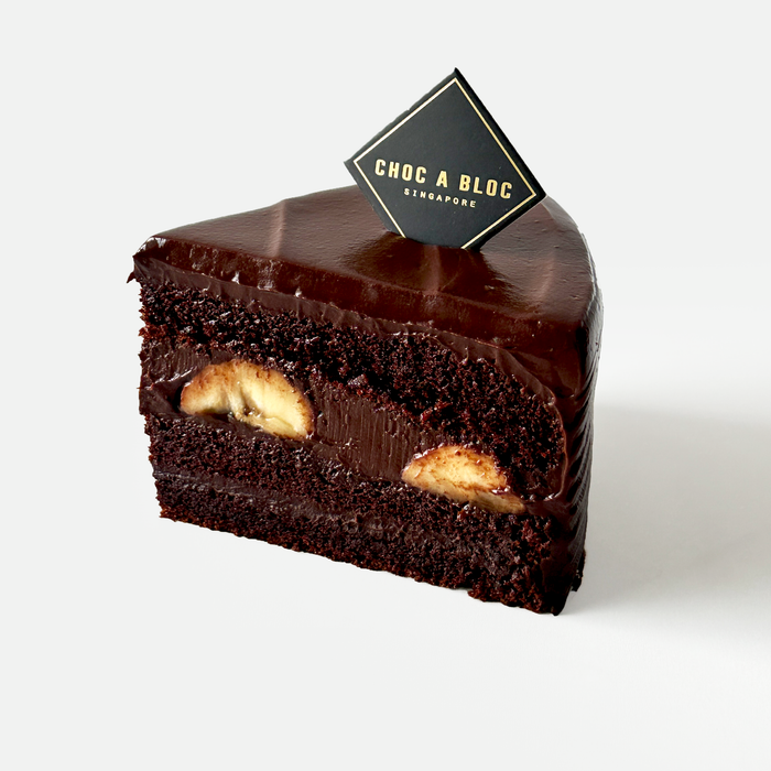 Banana Chocolate Fudgecake (Single Slice)