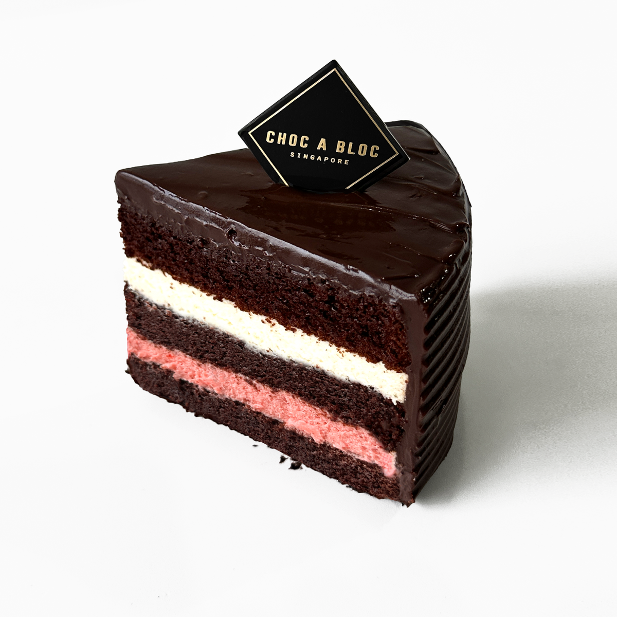 Neapolitan Fudgecake (Single Slice)