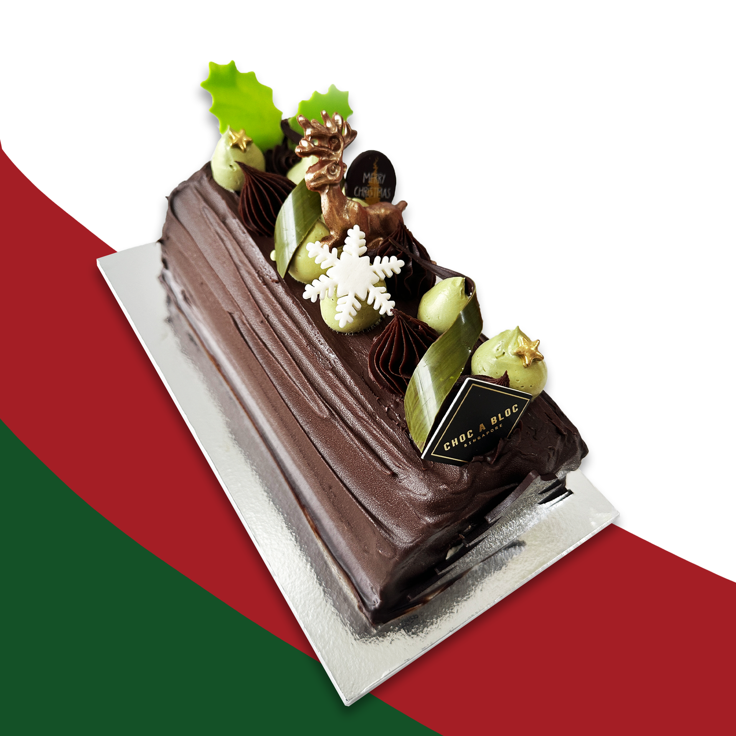 Christmas Special: Pistachio Chocolate Yule Logcake