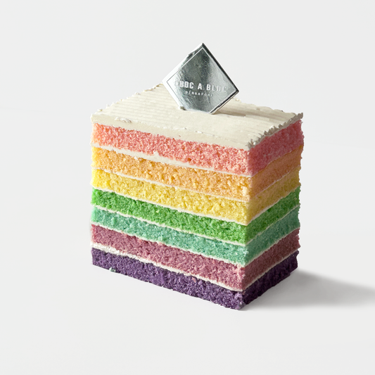 Rainbow Cake (Single Slice)